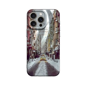Apple İphone 15 Pro Max Kılıf Crew Desenli Kapak - Galata Kulesi
