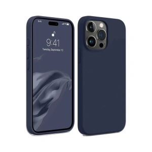 Apple İphone 15 Pro Max Kılıf First Silikon - Lacivert