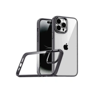 Apple İphone 15 Pro Max Razer Lensli Silikon - Siyah