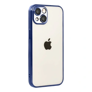 Apple İphone 15 Razer Lensli Silikon - Lacivert