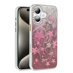 Apple İphone 16 Kılıf Blade Aynalı Desenli Kapak - Desen 7