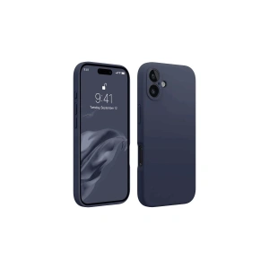 Apple İphone 16 Kılıf First Silikon - Lacivert
