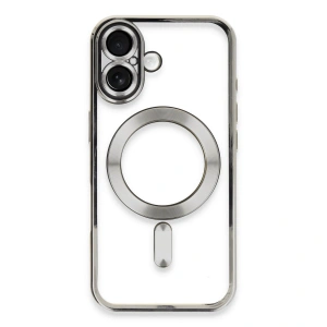 Apple İphone 16 Kılıf Kross Magneticsafe Kapak - Gümüş