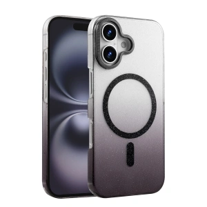 Apple İphone 16 Plus Glossy Magsafe Kapak - Siyah