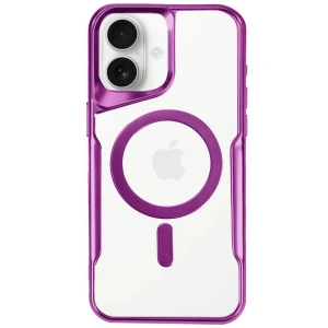 Apple İphone 16 Plus Kılıf Boyi Magsafe Silikon Kapak - Pembe