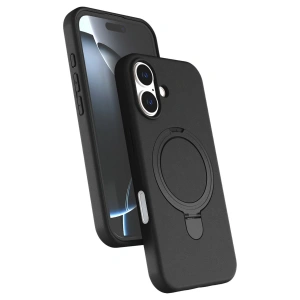 Apple İphone 16 Plus Regal Magsafe Standlı Kapak - Siyah