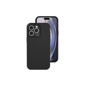 Apple İphone 16 Pro Kılıf Nano İçi Kadife Silikon - Siyah