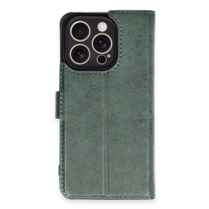 Apple İphone 16 Pro Kılıf Trend S Plus Kapaklı Kılıf - Yeşil