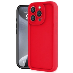 Apple İphone 16 Pro Kılıf Viera Silikon - Kırmızı