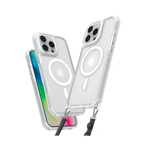 Apple İphone 16 Pro Max Kılıf Enka Magsafe Silikon Kılıf - Şeffaf