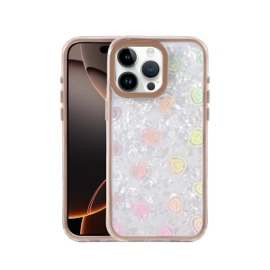 Apple İphone 16 Pro Max Lumi Desenli Kapak - Çöl Titanyum