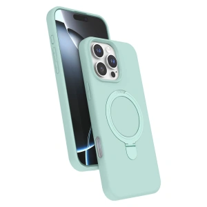 Apple İphone 16 Pro Max Regal Magsafe Standlı Kapak - Su Yeşili