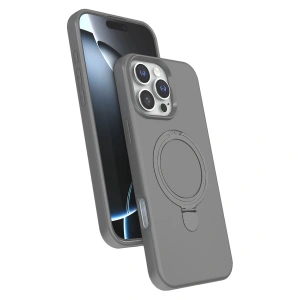 Apple İphone 16 Pro Regal Magsafe Standlı Kapak - Titan Gri