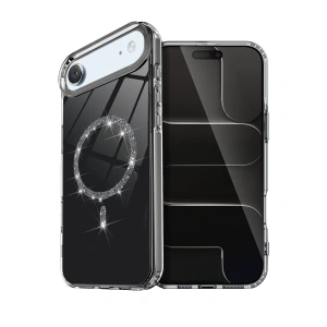 Apple İphone 17 Air Live Diamond Magsafe Kapak - Siyah