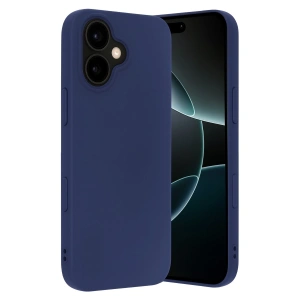 Apple İphone 17 Nano İçi Kadife Silikon - Lacivert