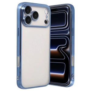 Apple İphone 17 Pro Max Razer Lensli Silikon - Açık Mavi