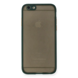 Apple İphone 6 Kılıf Montreal Silikon Kapak - Yeşil
