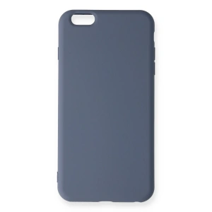 Apple İphone 6 Plus Kılıf Nano İçi Kadife Silikon - Gri