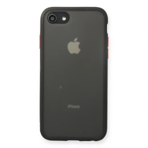 Apple İphone 7 Kılıf Montreal Silikon Kapak - Siyah