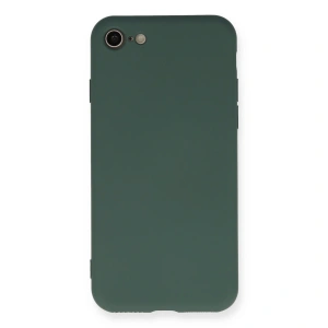 Apple İphone 7 Kılıf Nano İçi Kadife Silikon - Koyu Yeşil