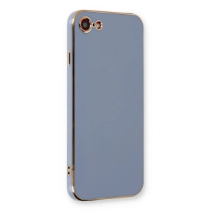 Apple İphone 7 Kılıf Volet Silikon - Mavi