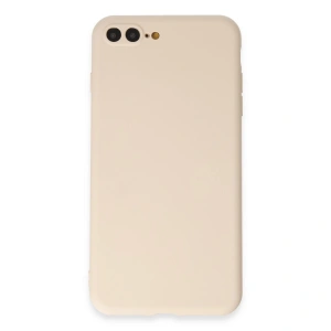 Apple İphone 7 Plus Kılıf First Silikon - Krem