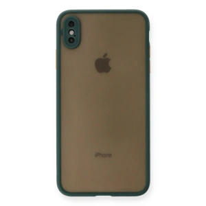 Apple İphone Xs Max Kılıf Montreal Silikon Kapak - Yeşil