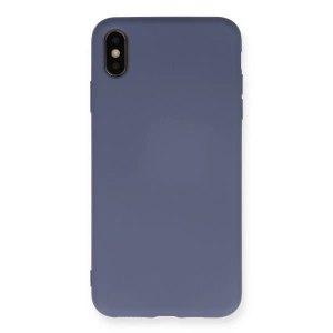 Apple İphone Xs Max Kılıf Nano İçi Kadife Silikon - Gri