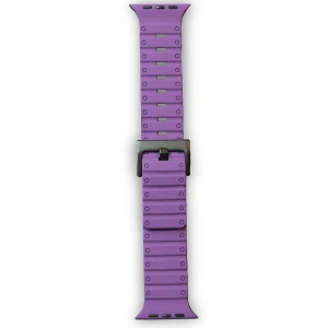 Apple Watch 42mm Magnus Mıknatıslı Silikon Kordon (saat Değildir) - Mor