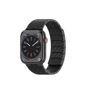 Apple Watch 45mm Carbon Steel Kordon (saat Değildir) - Siyah