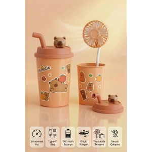 Bardak Model Mini Ayıcıklı Fan