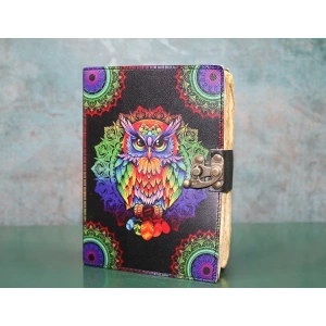 Baykuşlu Deri Defter Ksk3125