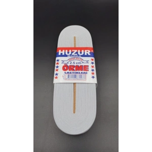 Beyaz - 2.5cm Paça Lastik Geniş 10mt. (5580)