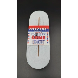 Beyaz - 3cm Paça Lastik Yassı Geniş 10mt. (5580)