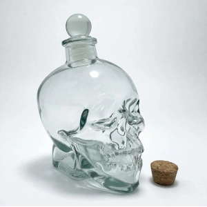 Cam Kurukafa İçecek Şişesi 14 cm