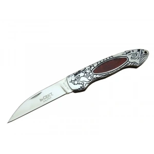 Cr 0124 Rd Kamp Çakı 20 Cm - Metal Desenli Sap, Kılıflı, Kutulu
