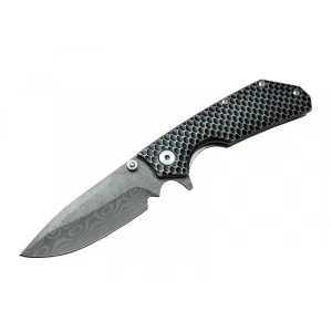 Damascus Dms 2 16 Gri Kamp Çakı 21cm- Yarı Otomatik, Kemerlikli, Metal Sap