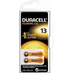 Duracell 13 İşitme Cihazı Kulak Pili 6 Parça  Kutu (5580)