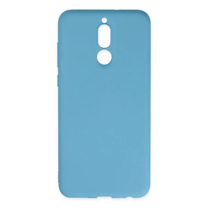 Huawei Mate 10 Lite Kılıf Nano İçi Kadife Silikon - Mavi
