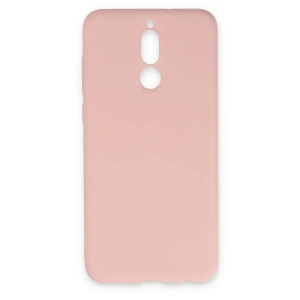 Huawei Mate 10 Lite Kılıf Nano İçi Kadife Silikon - Pudra