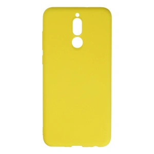 Huawei Mate 10 Lite Kılıf Nano İçi Kadife Silikon - Sarı