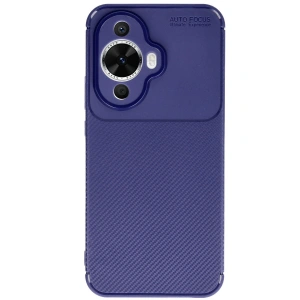 Huawei Nova 12s Kılıf Auto Focus Karbon Kapak - Lacivert