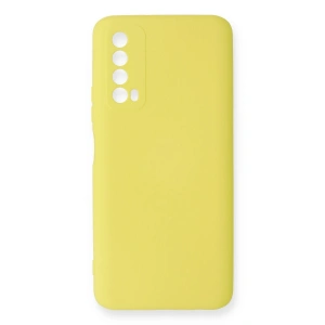 Huawei P Smart 2021 Kılıf Nano İçi Kadife Silikon - Sarı