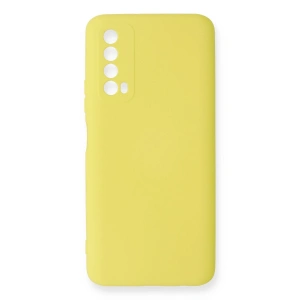 Huawei P Smart 2021 Kılıf Nano İçi Kadife Silikon - Sarı