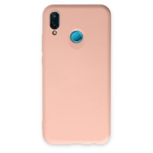Huawei P20 Lite Kılıf Nano İçi Kadife Silikon - Pudra