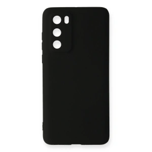 Huawei P40 Kılıf First Silikon - Siyah