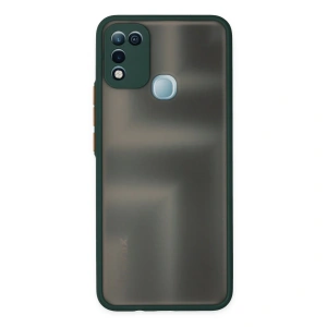 İnfinix Hot 10 Play Kılıf Montreal Silikon Kapak - Yeşil