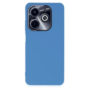 İnfinix Hot 40i Kılıf First Silikon - Mavi