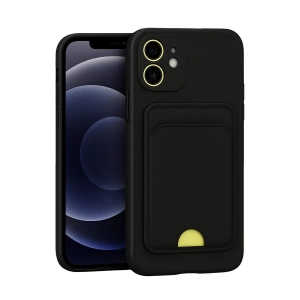 İphone 11 Kılıf Kelvin Kartvizitli Silikon - Siyah