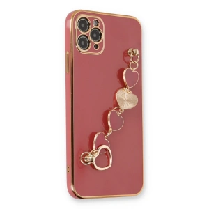 İphone 11 Pro Max Kılıf Esila Silikon - Kırmızı